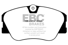 Load image into Gallery viewer, EBC 86-93 Mercedes-Benz 190/190E 2.3 16v Ultimax2 Front Brake Pads