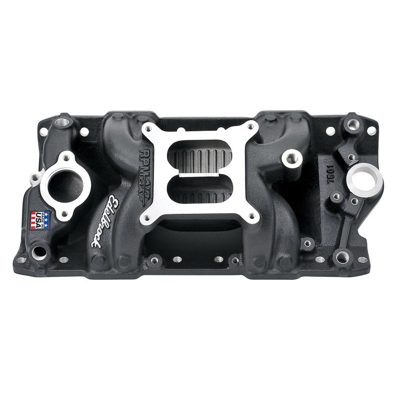 Edelbrock Intake Manifold RPM Air-Gap Small-Block Chevy 262-400 Black