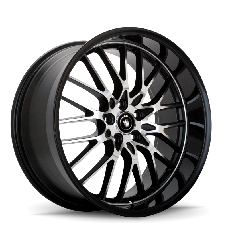 Konig Lace 17x7 8x100/108 ET40 Black/Machine Spoke