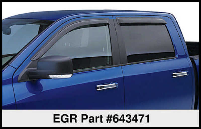 EGR 15+ Ford F150 Super Cab 15+ Tape-On Window Visors - Set of 4