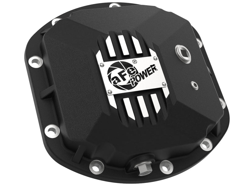 aFe Street Series Dana 30Front Differential Cover Black w/ Machined Fins 97-18 Jeep Wrangler