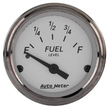 Load image into Gallery viewer, AutoMeter Gauge Fuel Level 2-1/16in. 0 Ohm(e) to 30 Ohm(f) Elec American Platinum