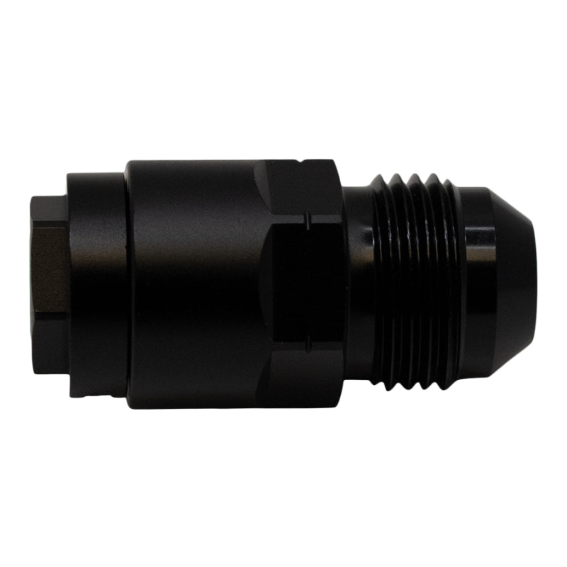 DeatschWerks 8AN Male Flare to 5/16in Female EFI Quick Connect Adapter - Anodized Matte Black