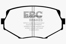 Load image into Gallery viewer, EBC 94-01 Mazda Miata MX5 1.8 Ultimax2 Front Brake Pads