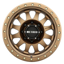 Load image into Gallery viewer, Method MR304 Double Standard 17x8.5 0mm Offset 8x6.5 130.81mm CB Method Bronze Wheel