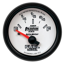 Load image into Gallery viewer, Autometer Phantom 2-1/16in 0-90 OHM Fuel Level Gauge