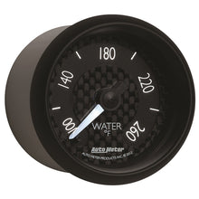 Load image into Gallery viewer, Autometer GT Series 52mm Full Sweep Electronic 100-260 Deg F Water Temperature Gauge