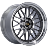 BBS LM 19x9.5 5x120 ET48 Diamond Black Center Diamond Cut Lip Wheel -82mm PFS/Clip Required