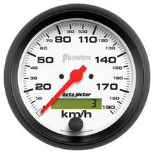 Load image into Gallery viewer, Autometer Phantom 3-3/8in 190 KM/H Speedometer Electric Program w/ LCD Odometer