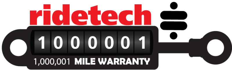 Ridetech HQ Series Shock Absorber Fixed Valve 5.75in Stroke Stud Plate/Stud Mounting 9.55in x 15.3in