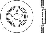 StopTech 10-15 Lexus RX350 Cryo Sport Front Right Slotted Rotor