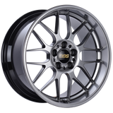 BBS RG-R 18x8.5 5x120 ET13 Diamond Black Wheel -82mm PFS/Clip Required