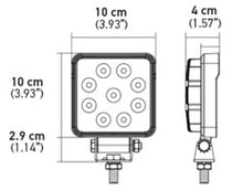 Load image into Gallery viewer, Hella ValueFit Work Light 4SQ 1.0 LED MV LR LT