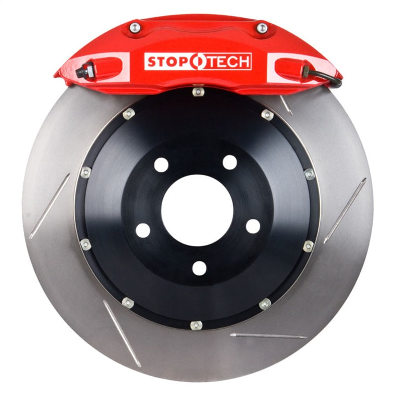 StopTech BBK 95-99 BMW M3 (E36) Rear 4 Piston 332x32 Red Slotted Rotors