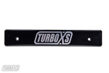 Load image into Gallery viewer, Turbo XS 15-17 Subaru WRX/STi Billet Aluminum License Plate Delete Black Machined TurboXS Logo