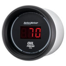 Load image into Gallery viewer, Autometer Black 0-100 psi Digital Oil Pressure Gauge