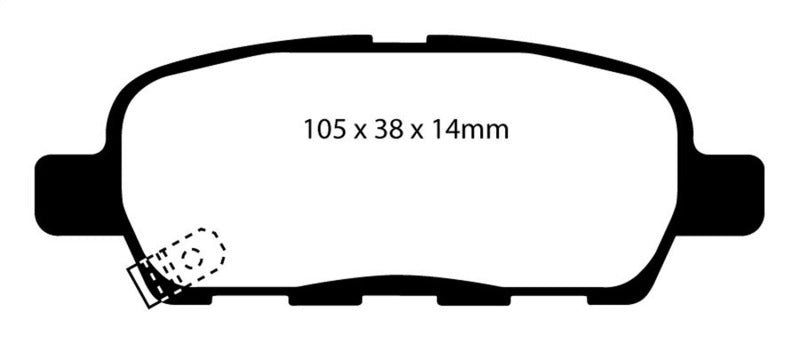 EBC 03-05 Infiniti FX35 3.5 Yellowstuff Rear Brake Pads