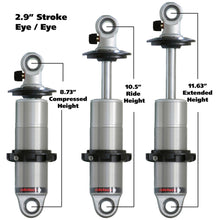 Load image into Gallery viewer, Ridetech HQ Series CoilOver Shock 2.9in Travel 2.5in Coil Eye/Eye Mounting 8.725inx11.625in