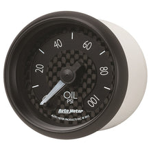 Load image into Gallery viewer, Autometer GT Series 52mm Full Sweep Electronic 0-100 PSI Oil Pressure Gauge