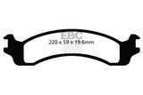 EBC 00-02 Dodge Ram 2500 Pick-up 5.2 2WD (Pad with wear sensor) Ultimax2 Front Brake Pads