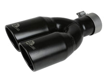 Load image into Gallery viewer, aFe Rebel Series 2.5in 409 SS Axle-Back Exhaust System Black 07-18 Jeep Wrangler (JK) V6-3.6L/3.8L