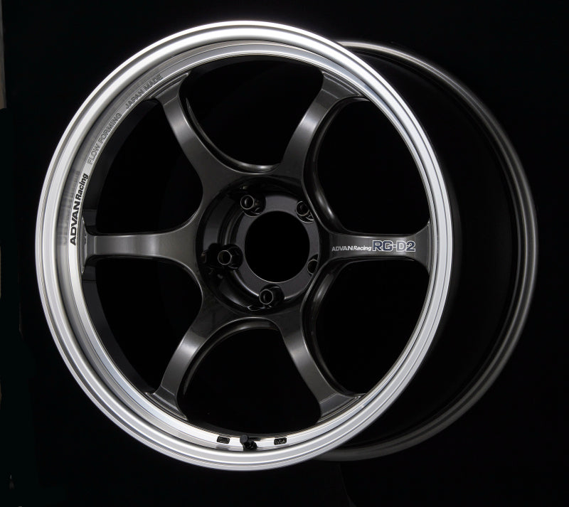 Advan RG-D2 18x8.5 +45 5-100 Machining & Black Gunmetallic Wheel