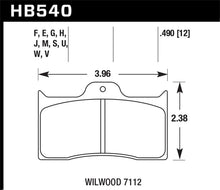 Load image into Gallery viewer, Hawk Wilwood 7112 ER-1 Motorsports Brake Pad Set