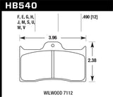 Hawk Wilwood 7112 ER-1 Motorsports Brake Pad Set