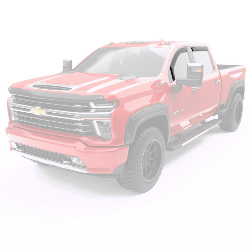 EGR 20-23 Chevrolet Silverado HD In-Channel Window Visors - Matte Black