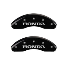 Load image into Gallery viewer, MGP 4 Caliper Covers Engraved Front Honda Engraved Rear CR-V Black finish silver ch