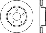 StopTech Sport Slot 07-17 Jeep Wrangler Slotted Right Front CRYO Rotor