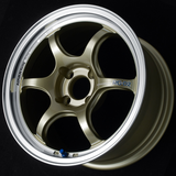 Advan RG-D2 16x8.0 +38 4-100 Machining & Champagne Gold Wheel