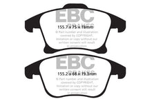 Load image into Gallery viewer, EBC 13+ Ford Fusion 1.6 Turbo Redstuff Front Brake Pads