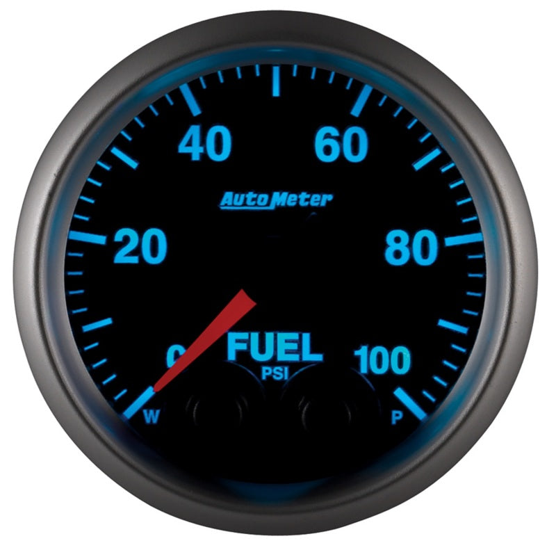 Autometer Elite 52mm 0-100 PSI Fuel Pressure Peak & Warn w/ Electronic Control Gauge