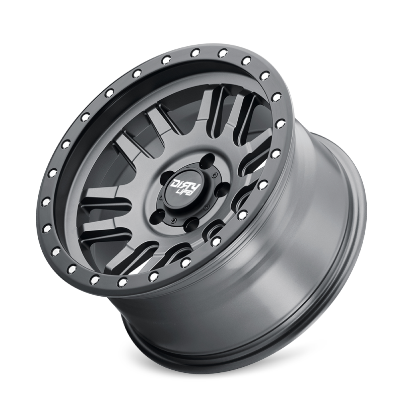 Dirty Life 9309 Canyon Pro 17x9/5x150 BP/0mm Offset/110mm Hub Satin Graphite Wheel - Beadlock