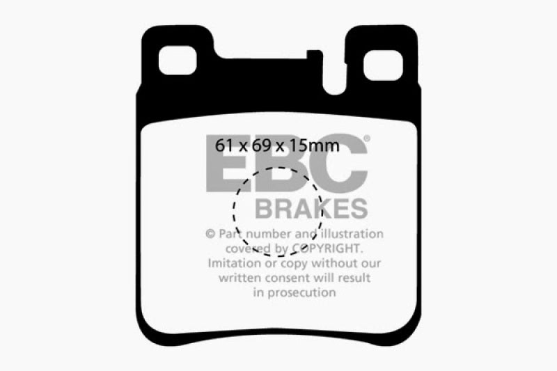 EBC 05-06 Chrysler Crossfire 3.2 SRT6 Ultimax2 Rear Brake Pads