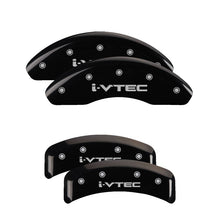 Load image into Gallery viewer, MGP 4 Caliper Covers Engraved Front &amp; Rear i-Vtec Black finish silver ch