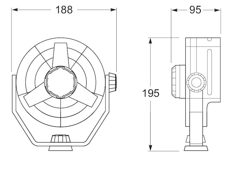 Hella Fan Turbo 2Speed 12V Blk