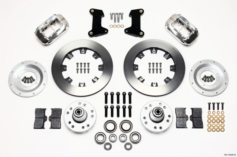 Wilwood Forged Dynalite Front Kit 12.19in Polished 74-80 Pinto/Mustang II Disc Spindle only