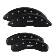 Load image into Gallery viewer, MGP 4 Caliper Covers Engraved Front &amp; Rear No bolts/ST Black finish silver ch