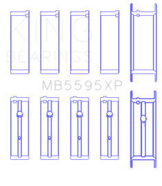 King Engine Bearings Nissan KA-24DE Performance Main Bearing Set - Size STD