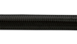 Vibrant -6 AN Black Nylon Braided Flex Hose (50 foot roll)