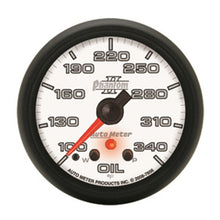 Load image into Gallery viewer, AutoMeter Gauge Oil Temp 2-5/8in. 340 Deg. F Stepper Motor W/ Peak &amp; Warn Phantom II