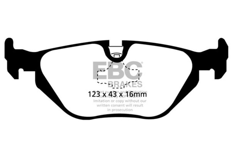 EBC 96-98 BMW Z3 1.9 Ultimax2 Rear Brake Pads