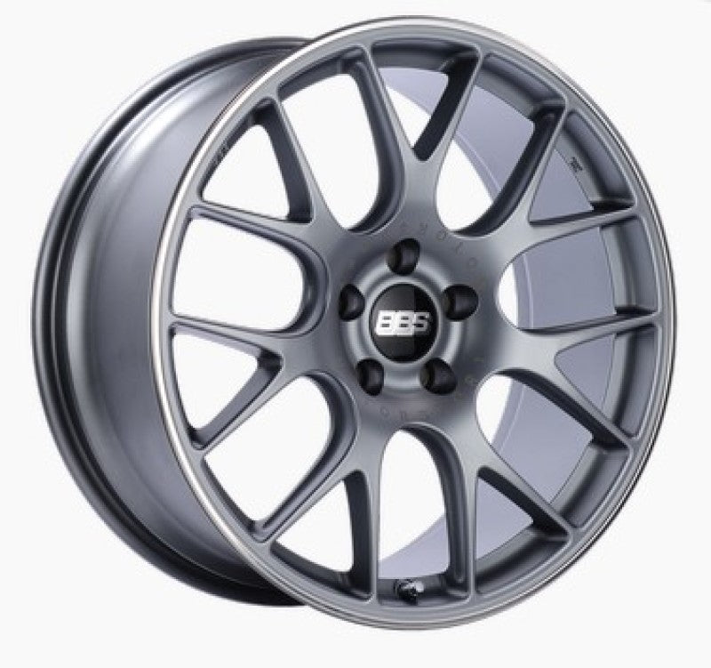 BBS CH-R 20x10.5 5x120 ET24 Satin Titanium Polished Rim Protector Wheel -82mm PFS/Clip Required