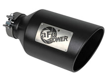 Load image into Gallery viewer, aFe Power MACH Force-Xp 409 Stainless Steel Clamp-on Exhaust Tip Black