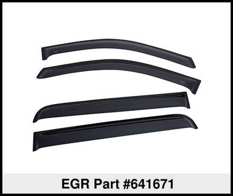 EGR 14+ Chev Silverado Ext Cab Tape-On Window Visors - Set of 4