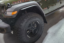 Load image into Gallery viewer, Rally Armor 19-25 Jeep JT Gladiator (Mojave/Rubicon) Black Mud Flap w/Metallic Black Logo