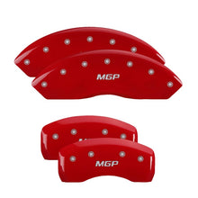 Load image into Gallery viewer, MGP 4 Caliper Covers Engraved Front Acura Engraved Rear RDX Red finish silver ch