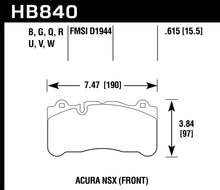 Load image into Gallery viewer, Hawk 2017 Acura NSX DTC-60 Street Front Brake Pads